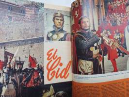 Elokuva-Aitta 1962 nr 4, Kansikuva Elina Salo, Filmikamera Afrikassa, Kauneudenhoitoa koulutunneilla, Ann-Margret, Art Blakey Helsingissä, George Nader, El Cid, ym.