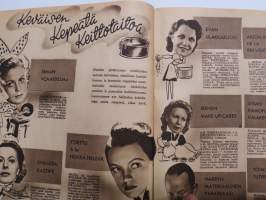 Suomi-Filmin Uutisaitta 1943 nr 3, Hedi ja Margot Höpfner tanssivat Keisarinvalssin elokuvassa, Ranskalaiset elokuvat, uusi Agfacolor-menetelmä, Neiti Tuittupää...