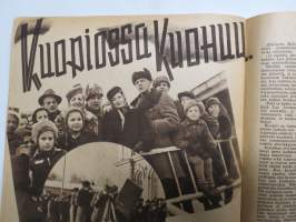 Suomi-Filmin Uutisaitta 1943 nr 3, Hedi ja Margot Höpfner tanssivat Keisarinvalssin elokuvassa, Ranskalaiset elokuvat, uusi Agfacolor-menetelmä, Neiti Tuittupää...