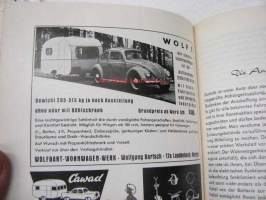 Kleine Wohnwagen fibel - alles über caravans -matkailuvaunutietoa 1960-luvulta