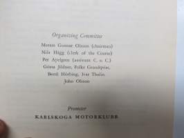 Kanonloppet 4 juni 1950 tilägsregler - The Gun Race, supplementary regulations -kilpailun osanottajille tarkoitetut kilapilusäännöt