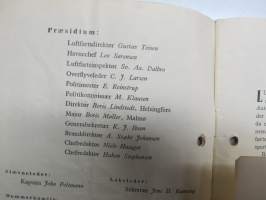 Lufthavnslöpet bilrace 1949 -käsiohjelma, mm. suomalaiset Fred Geitel, Anatole Stünkel &amp; Evert Saloranta Ford V8 -vaunullaan osallistujana