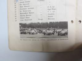 Lufthavnslöpet bilrace 1949 -käsiohjelma, mm. suomalaiset Fred Geitel, Anatole Stünkel &amp; Evert Saloranta Ford V8 -vaunullaan osallistujana