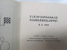 Eläintarhanajo - Djurgårdsloppet 8.5.1955 Erikoismääräykset / Specialbestämmelser / Special Regulations -kilpailumääräykset