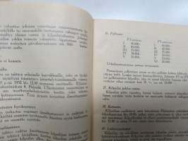 Eläintarhanajo - Djurgårdsloppet 11.5.1952 Erikoismääräykset / Specialbestämmelser / Special Regulations -kilpailumääräykset