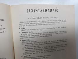 Eläintarhanajo - Djurgårdsloppet 6.5.1951 Erikoismääräykset / Specialbestämmelser / Special Regulations -kilpailumääräykset