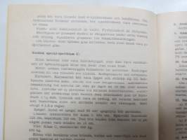 Eläintarhanajo - Djurgårdsloppet 6.5.1951 Erikoismääräykset / Specialbestämmelser / Special Regulations -kilpailumääräykset