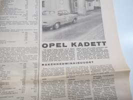 Moottoriviesti 1967 nr 5, Salora Auto-ulamatik, VW Variant &amp; 1500 &amp; Opel Kadett kestotesti, Yamaha 100 YL-1, Moottoritehoa, Tehdään Mark 400 perävaunu, Fiat 125...
