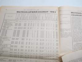 Moottoriviesti 1967 nr 5, Salora Auto-ulamatik, VW Variant &amp; 1500 &amp; Opel Kadett kestotesti, Yamaha 100 YL-1, Moottoritehoa, Tehdään Mark 400 perävaunu, Fiat 125...