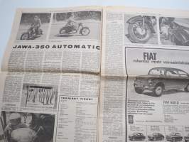 Moottoriviesti 1967 nr 7, Taunus 15 - Wartburg 1000 - Volvo 144 S kestotestiä, Anglia 1200 koeajo, Jawa 350 Automatic esittely, Matkamökki 350 asuntovaunu...