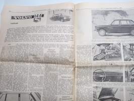 Moottoriviesti 1967 nr 1, Kaniskuva Monte Carlo 1. Aaltonen - Suomi, VW Variant testiä, Opel Kadett testiä, VW 1500 testiä, Volvo 144 S koeajo (3 sivua)...