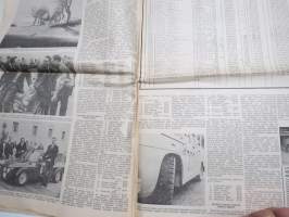 Moottoriviesti 1967 nr 1, Kaniskuva Monte Carlo 1. Aaltonen - Suomi, VW Variant testiä, Opel Kadett testiä, VW 1500 testiä, Volvo 144 S koeajo (3 sivua)...