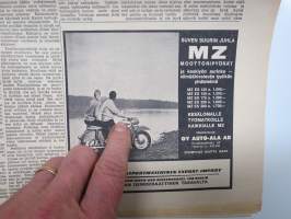 Moottoriviesti 1965 nr 7, Fiat 850 - Skoda 100 MB - Simca 1000 GL kestotestin loppuarvostelut, Abarth -mainos, Moskvitsh-autotehtaalla, Mikroautoharrastus osa III...