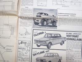 Moottoriviesti 1965 nr 7, Fiat 850 - Skoda 100 MB - Simca 1000 GL kestotestin loppuarvostelut, Abarth -mainos, Moskvitsh-autotehtaalla, Mikroautoharrastus osa III...