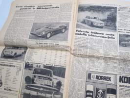 Moottoriviesti 1965 nr 7, Fiat 850 - Skoda 100 MB - Simca 1000 GL kestotestin loppuarvostelut, Abarth -mainos, Moskvitsh-autotehtaalla, Mikroautoharrastus osa III...