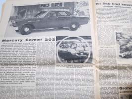 Moottoriviesti 1965 nr 7, Fiat 850 - Skoda 100 MB - Simca 1000 GL kestotestin loppuarvostelut, Abarth -mainos, Moskvitsh-autotehtaalla, Mikroautoharrastus osa III...