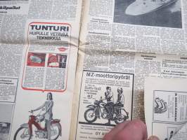 Moottoriviesti 1965 nr 7, Fiat 850 - Skoda 100 MB - Simca 1000 GL kestotestin loppuarvostelut, Abarth -mainos, Moskvitsh-autotehtaalla, Mikroautoharrastus osa III...