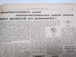 Moottoriviesti 1965 nr 7, Fiat 850 - Skoda 100 MB - Simca 1000 GL kestotestin loppuarvostelut, Abarth -mainos, Moskvitsh-autotehtaalla, Mikroautoharrastus osa III...