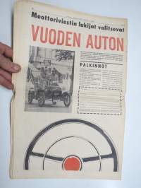 Moottoriviesti 1965 nr 7, Fiat 850 - Skoda 100 MB - Simca 1000 GL kestotestin loppuarvostelut, Abarth -mainos, Moskvitsh-autotehtaalla, Mikroautoharrastus osa III...