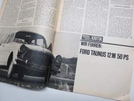 Auto motor und sport 1963 nr 25, Ford 12 M 50 PS, Volkswagen 1500, Finnische Kometa Spike, Porsche Carrera GTS, Austin Cooper Test, ym.