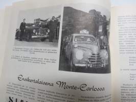 Moottori 1951 nr 4, Vanhan Kaartin maneesi autohalliksi, Koululaisliikenneohjaajia Lahteen, Ensikertalaisena Monte Carlossa, Henkilöautojen hinnat, ym.