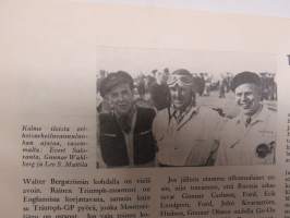 Moottori 1951 nr 4, Vanhan Kaartin maneesi autohalliksi, Koululaisliikenneohjaajia Lahteen, Ensikertalaisena Monte Carlossa, Henkilöautojen hinnat, ym.