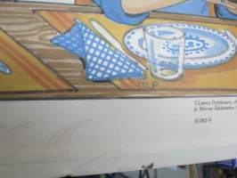 Hyviä tapoja / Energia- ja suojaravinteet -koulutaulu / opetustaulu, piirtänyt MLP - Marja-Liisa Pitkäranta