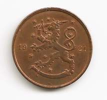 10  penniä  1921