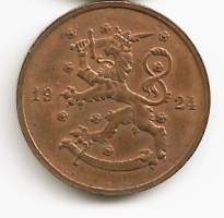 10  penniä  1924
