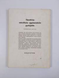 Teknisiin kouluihin ja opistoihin pyrkijän opas