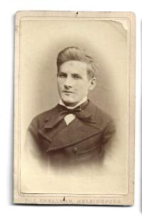 1800-luvun mies - visiittikuva  ateljeekuva valokuva