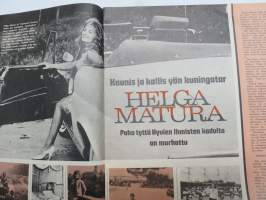 Jallu 1966 nr 4, Mies ja amtsonit, Seuranpitäjiä vuokrattavana, Helga Matura, Striptease kiinnostaa etenkin naisia, Engalannissa on 35 000 noitaa, Tumma perutar, ym.