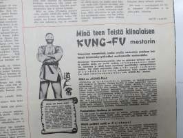 Jallu 1966 nr 4, Mies ja amtsonit, Seuranpitäjiä vuokrattavana, Helga Matura, Striptease kiinnostaa etenkin naisia, Engalannissa on 35 000 noitaa, Tumma perutar, ym.