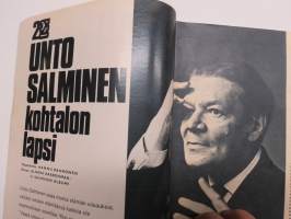 Hymy lehti 1967 nr 8, Kansikuva Elsi Koivisto, Leena Vermaa 8 vuotta TV-kuuluttajajan, Vekko Ennalan artikkeli insestitapauksesta Koskenkorvalla - Lasten isä on veli