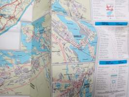 Suomen tiekartta 6 vägkarta över Finland 1970 -road map