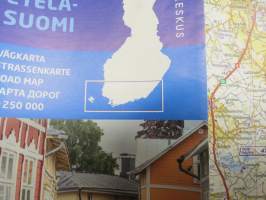 Suomen GT-tiekartta Etelä-Suomi 2014 vägkarta över Finland / Road Map / Starassenkarte