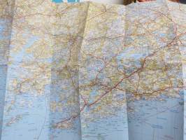 Suomen GT-tiekartta Etelä-Suomi 2014 vägkarta över Finland / Road Map / Starassenkarte