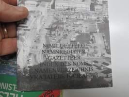 Helsinki - Helsingfors 1989 opaskartta + erillinen hakemisto / guidekarta / tourist map / plan de villa / stadtplan / plan goroda 1:20 000