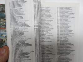 Helsinki - Helsingfors 1989 opaskartta + erillinen hakemisto / guidekarta / tourist map / plan de villa / stadtplan / plan goroda 1:20 000