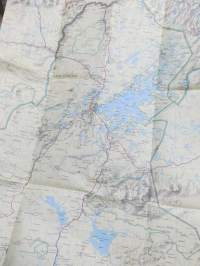 Suomi - Finland - Finlande - Finnland / Lappi - Lappland 6, 1991 -kartta