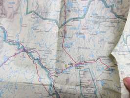 Suomi - Finland - Finlande - Finnland / Lappi - Lappland 6, 1991 -kartta