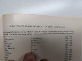 Lasitutkimuksia I - Suomen lasinpuhaltajat 1748-1860 (kansikuvan sommittelu Tapio Wirkkala)