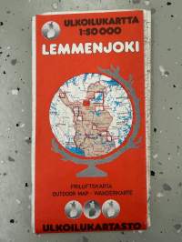 Lemmenjoki ulkoilukartta 1:50 000, (1982)  -kartta