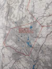 Lemmenjoki ulkoilukartta 1:50 000, (1982)  -kartta