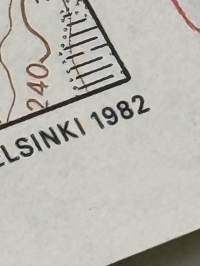 Inari-Menesjärvi ulkoilukartta 1:50 000, (1982)  -kartta