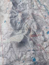 Hetta-Outtakka ulkoilukartta 1:50 000, (1982)  -kartta