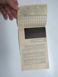 Veikkauskuponki - Vakioveikkaus - Stryktips 2-3.8.1958, nr 0087567