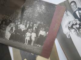 Häät  - hääpari -valokuvat 5 kpl (1 kpl on kabinettikuva)