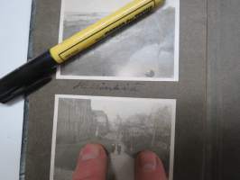 Valokuva-albumi 1920-luvulta, paljon kuvia Helsingistä, opiskelijaelämää, ym. mukana 1kpl pikakuvaamo "ASA":n kuva