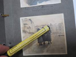 Valokuva-albumi 1920-luvulta, paljon kuvia Helsingistä, opiskelijaelämää, ym. mukana 1kpl pikakuvaamo "ASA":n kuva